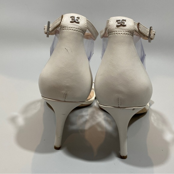 Sam Edelman Patti  Ankle Strap Open Toe White Leather Sandal Size 12 - Picture 6 of 13
